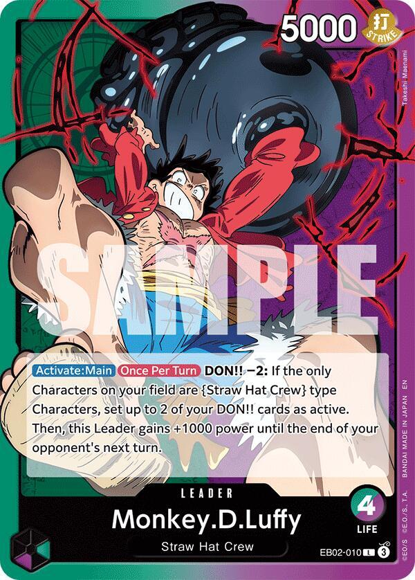 Monkey.D.Luffy (010) L Extra Booster: Anime 25th Collection EB02-010 NM