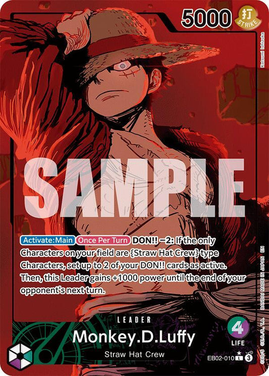 Monkey.D.Luffy (010) (Alternate Art) L Extra Booster: Anime 25th Collection EB02-010 NM