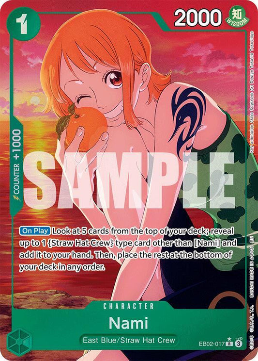 Nami (Alternate Art) R Extra Booster: Anime 25th Collection EB02-017 NM