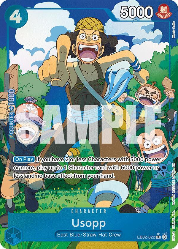 Usopp (Alternate Art) R Extra Booster: Anime 25th Collection EB02-022 NM