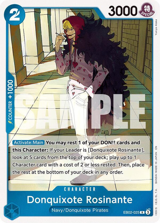 Donquixote Rosinante R Extra Booster: Anime 25th Collection EB02-025 NM