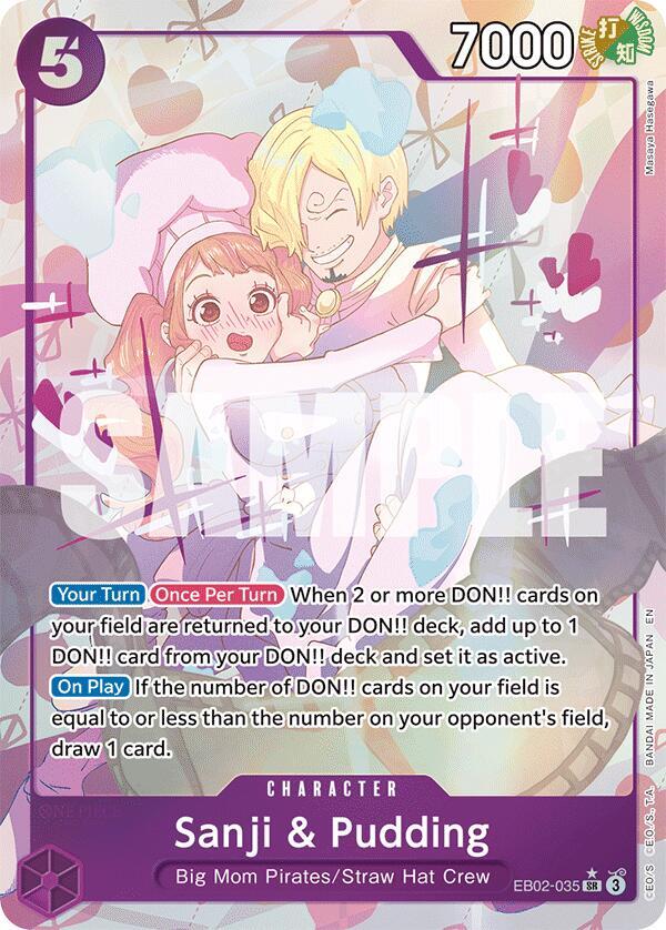 Sanji & Pudding (Alternate Art) SR Extra Booster: Anime 25th Collection EB02-035 NM