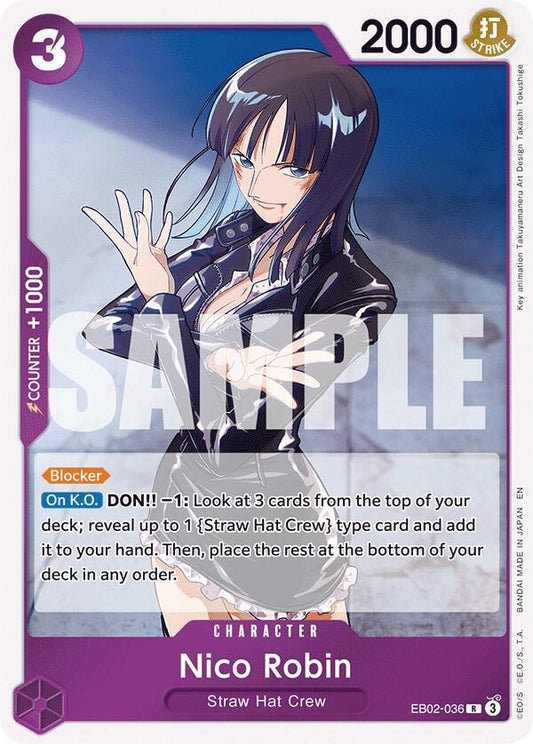 Nico Robin R Extra Booster: Anime 25th Collection EB02-036 NM