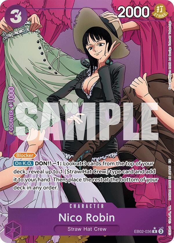 Nico Robin (Alternate Art) R Extra Booster: Anime 25th Collection EB02-036 NM
