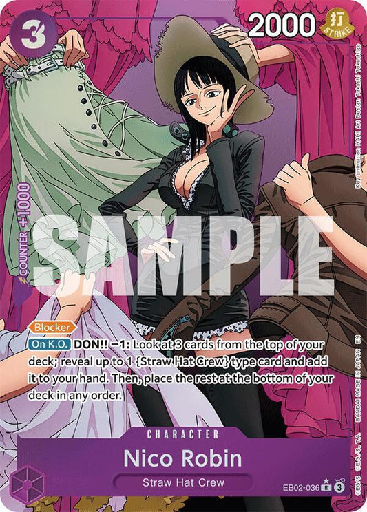Nico Robin (Alternate Art) R Extra Booster: Anime 25th Collection EB02-036 NM