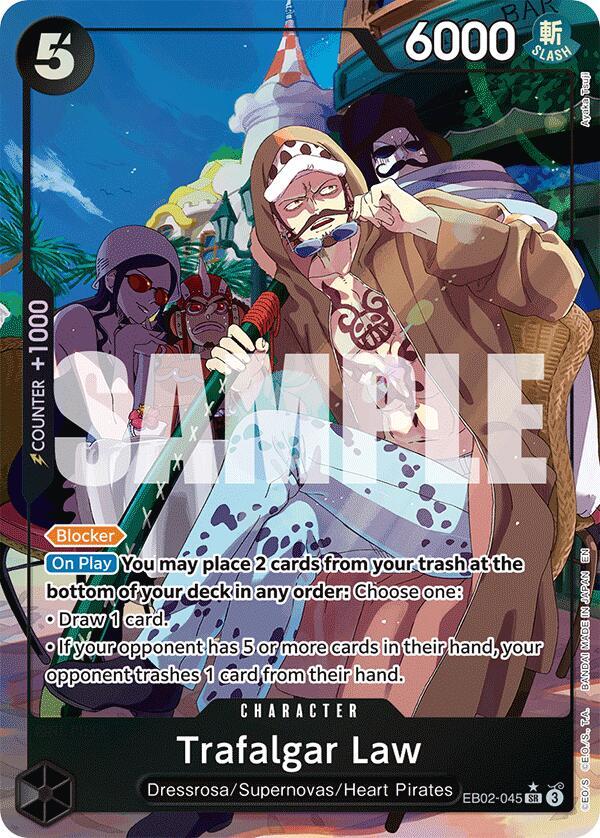Trafalgar Law (Alternate Art) SR Extra Booster: Anime 25th Collection EB02-045 NM