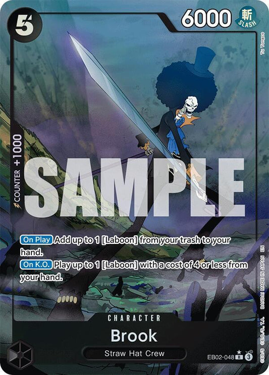 Brook (Alternate Art) R Extra Booster: Anime 25th Collection EB02-048 NM
