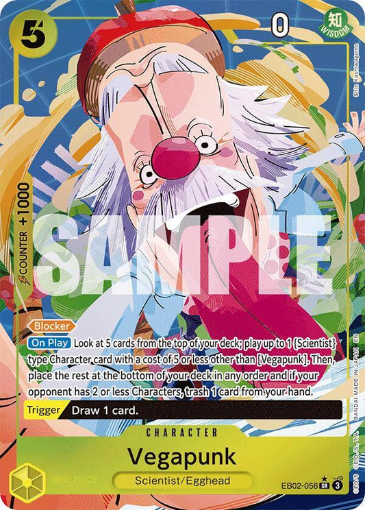 Vegapunk (Alternate Art) SR Extra Booster: Anime 25th Collection EB02-056 NM