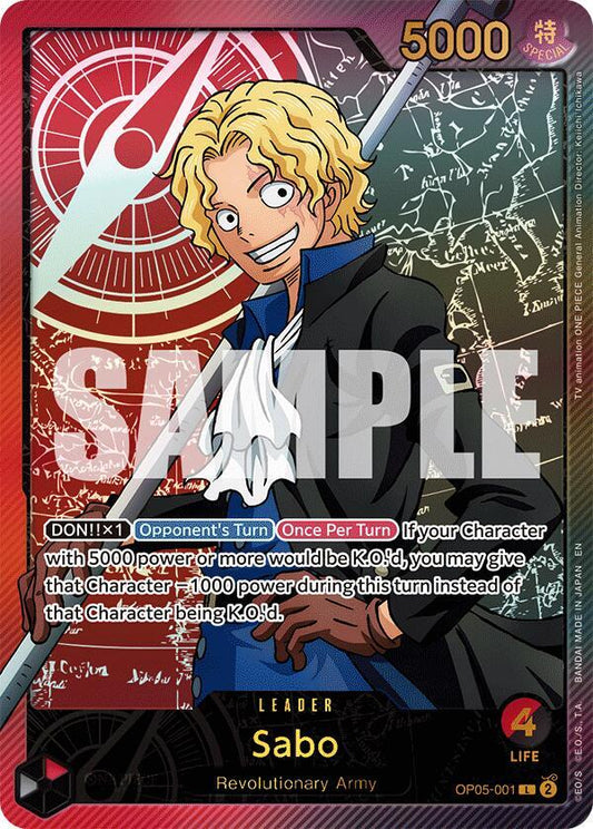 Sabo (SP) L Extra Booster: Anime 25th Collection OP05-001 NM
