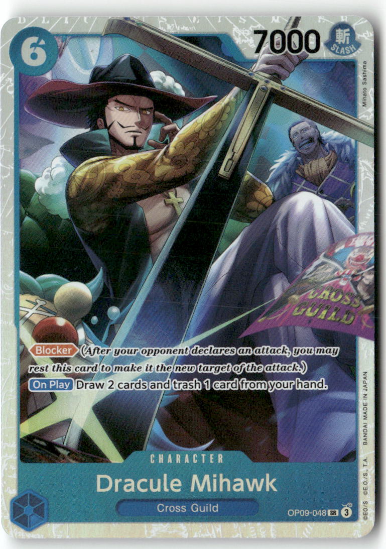 Dracule Mihawk SR Emperors in the New World OP09-048 NM