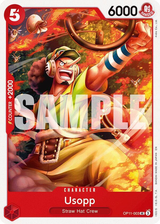 Usopp UC A Fist of Divine Speed OP11-003 NM