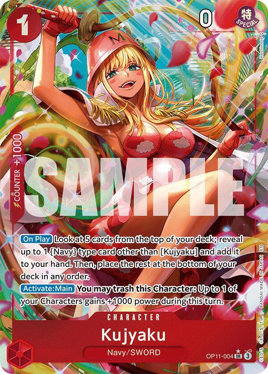 Kujyaku (Alternate Art) SR A Fist of Divine Speed OP11-004 NM