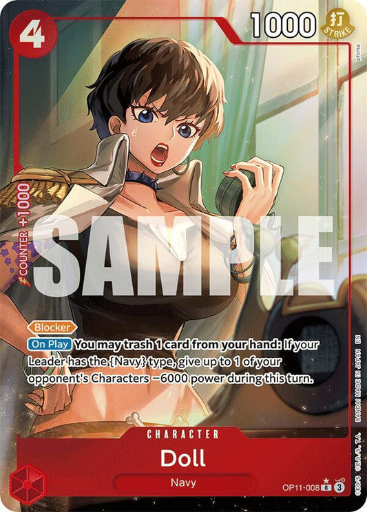 Doll (Alternate Art) R A Fist of Divine Speed OP11-008 NM