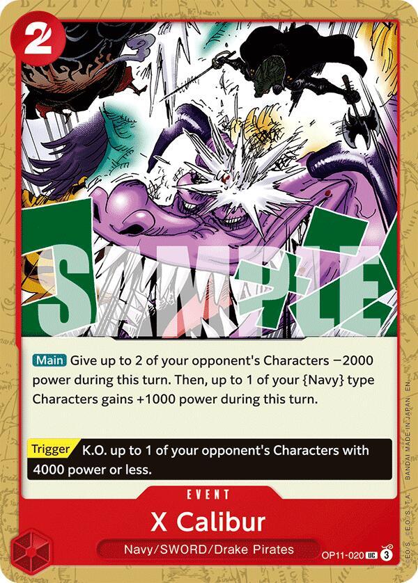 X Calibur UC A Fist of Divine Speed OP11-020 NM