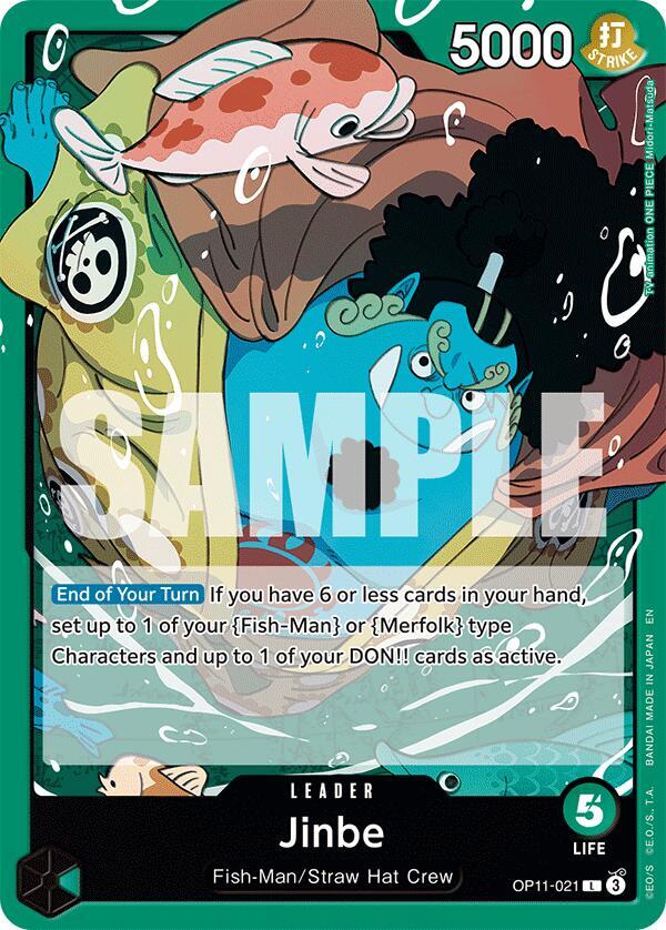 Jinbe (021) L A Fist of Divine Speed OP11-021 NM