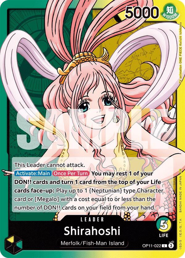 Shirahoshi (022) L A Fist of Divine Speed OP11-022 NM