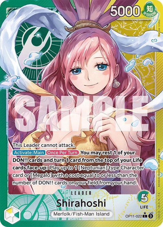 Shirahoshi (022) (Alternate Art) L A Fist of Divine Speed OP11-022 NM