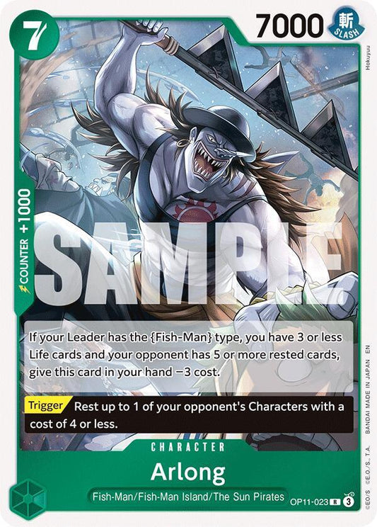 Arlong R A Fist of Divine Speed OP11-023 NM