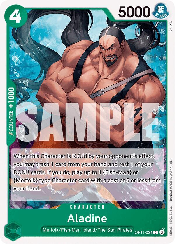 Aladine C A Fist of Divine Speed OP11-024 NM