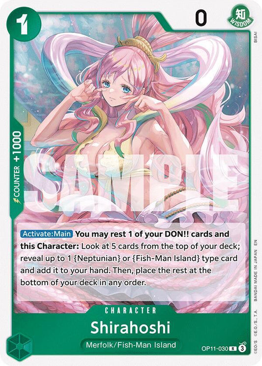 Shirahoshi (030) R A Fist of Divine Speed OP11-030 NM