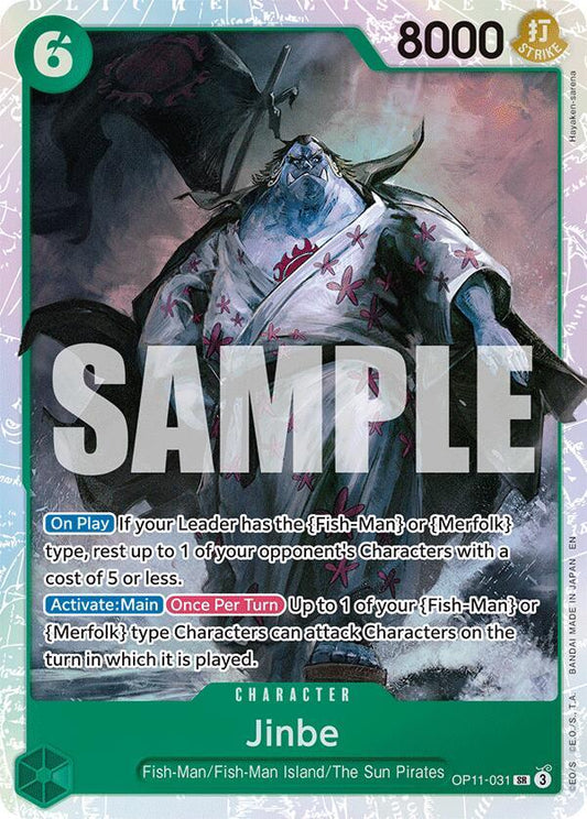 Jinbe (031) SR A Fist of Divine Speed OP11-031 NM