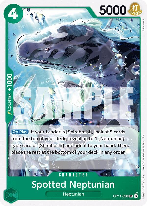 Spotted Neptunian UC A Fist of Divine Speed OP11-036 NM