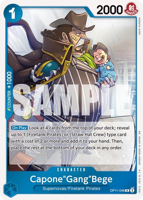Capone"Gang"Bege (048) R A Fist of Divine Speed OP11-048 NM