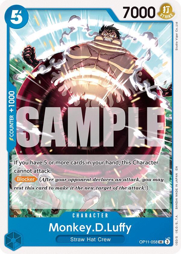 Monkey.D.Luffy (058) UC A Fist of Divine Speed OP11-058 NM