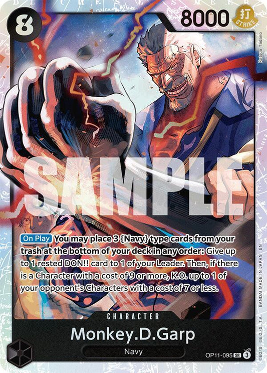 Monkey.D.Garp SR A Fist of Divine Speed OP11-095 NM