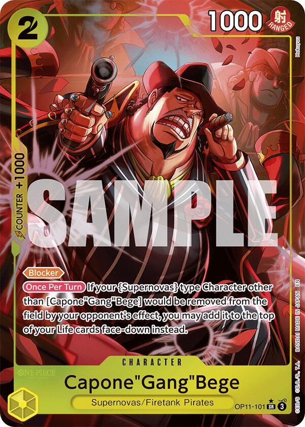 Capone"Gang"Bege (101) (Alternate Art) SR A Fist of Divine Speed OP11-101 NM
