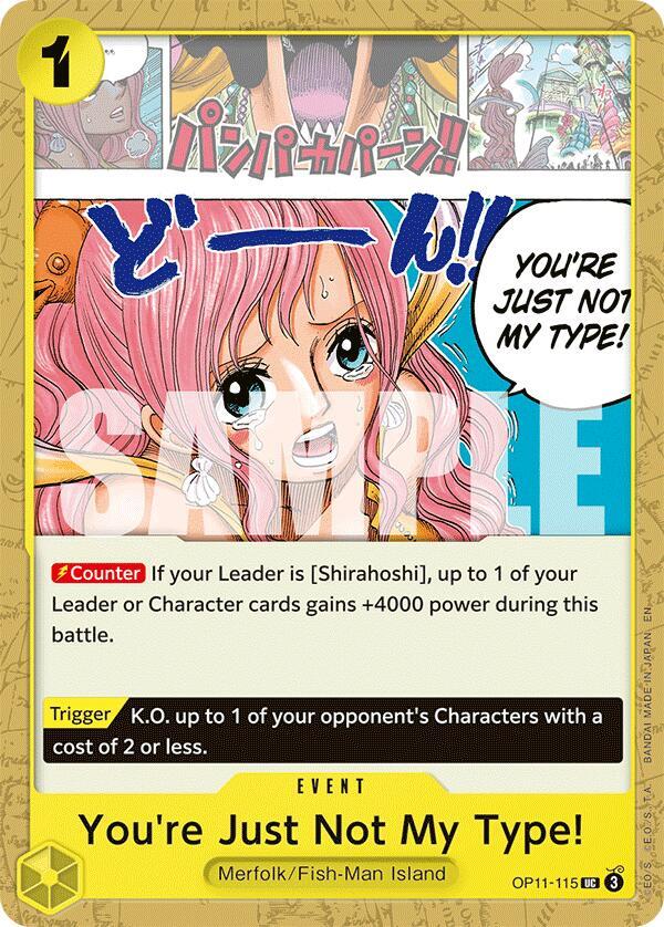 You're Just Not My Type! UC A Fist of Divine Speed OP11-115 NM