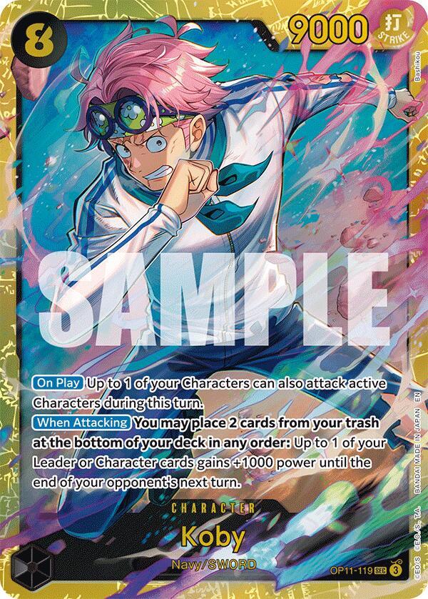 Koby (119) SEC A Fist of Divine Speed OP11-119 NM