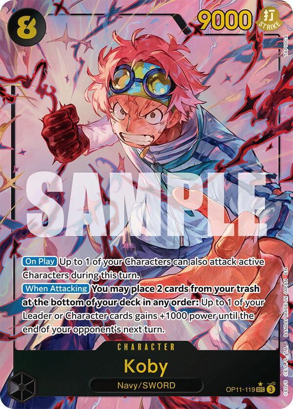 Koby (119) (Alternate Art) SEC A Fist of Divine Speed OP11-119 NM