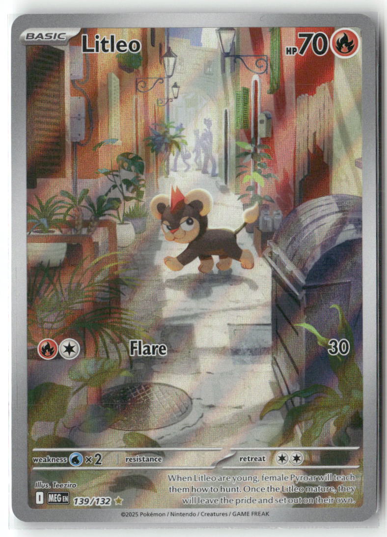Litleo Illustration Rare ME01: Mega Evolution 139/132 NM