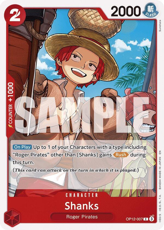 Shanks (007) C Legacy of the Master OP12-007 NM
