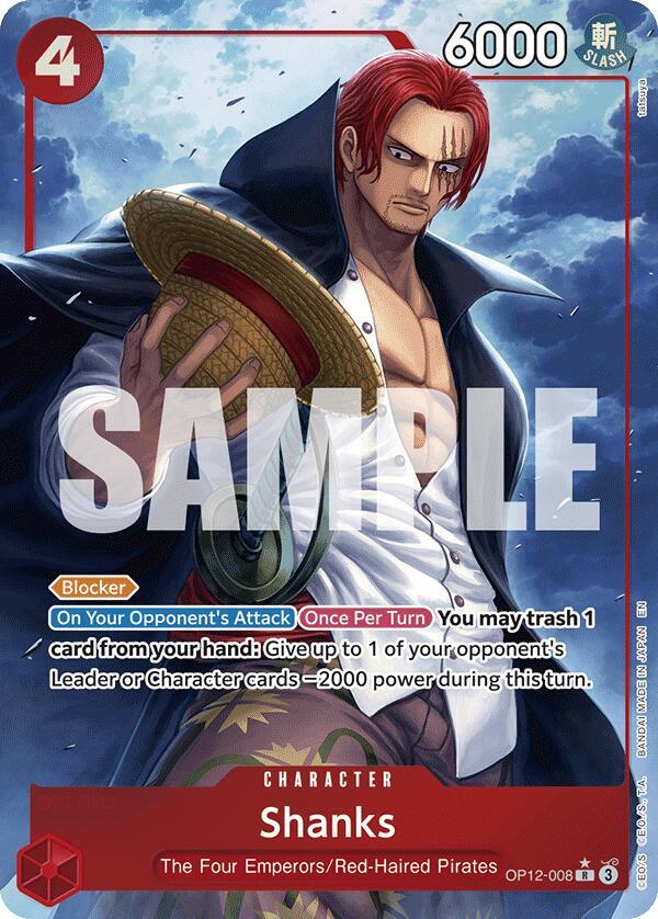 Shanks (008) (Alternate Art) R Legacy of the Master OP12-008 NM