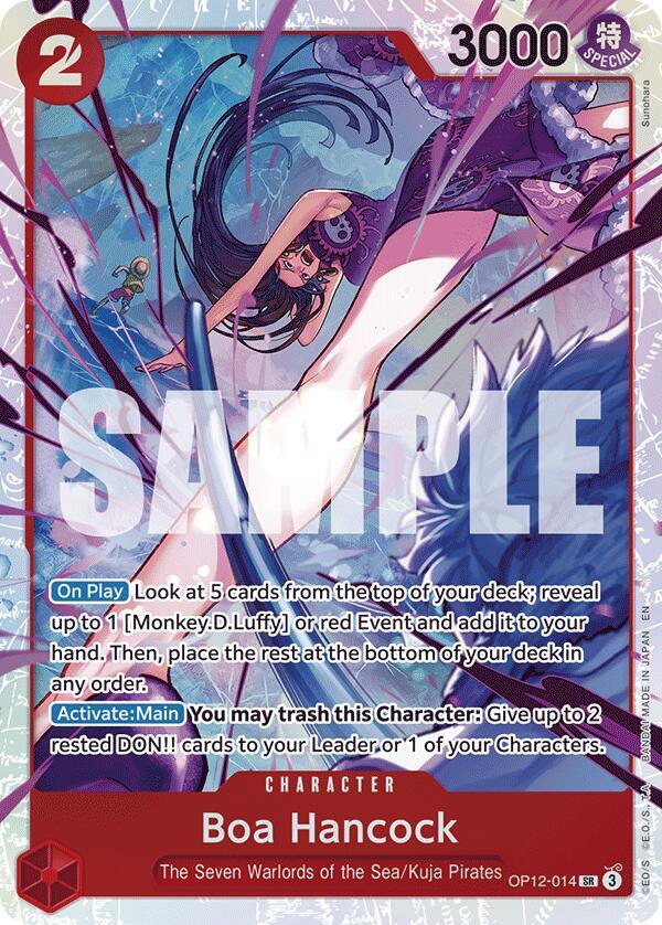 Boa Hancock SR Legacy of the Master OP12-014 NM