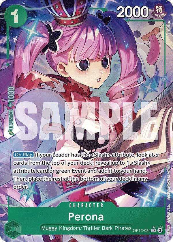 Perona (Alternate Art) SR Legacy of the Master OP12-034 NM