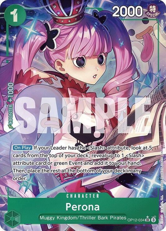 Perona (Alternate Art) SR Legacy of the Master OP12-034 NM