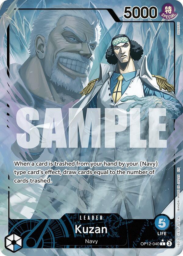Kuzan (040) (Alternate Art) L Legacy of the Master OP12-040 NM