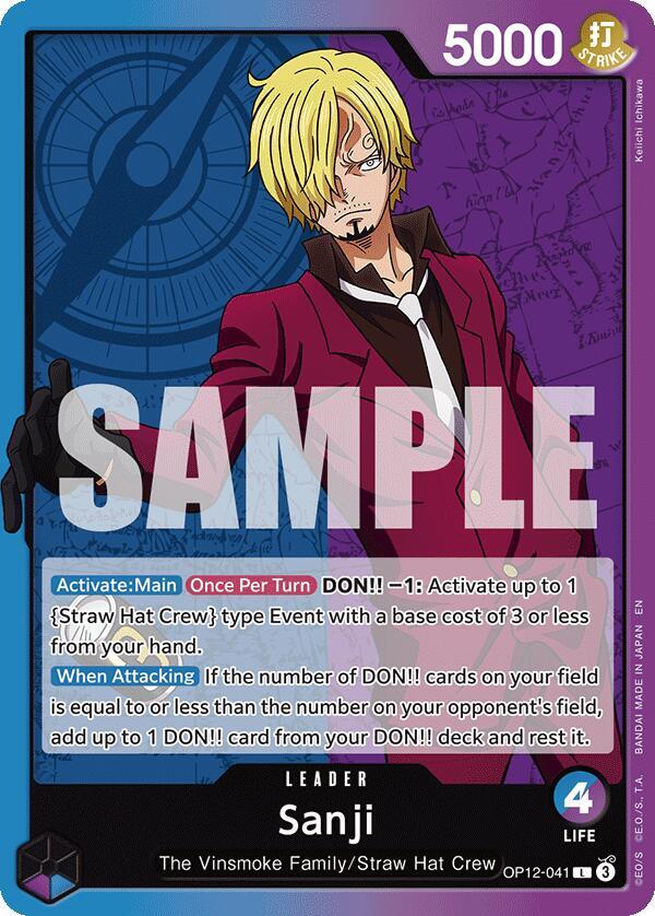 Sanji (041) L Legacy of the Master OP12-041 NM
