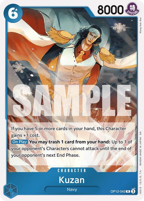 Kuzan (043) R Legacy of the Master OP12-043 NM