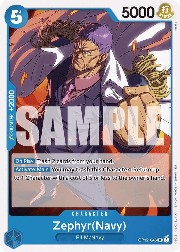 Zephyr(Navy) C Legacy of the Master OP12-046 NM