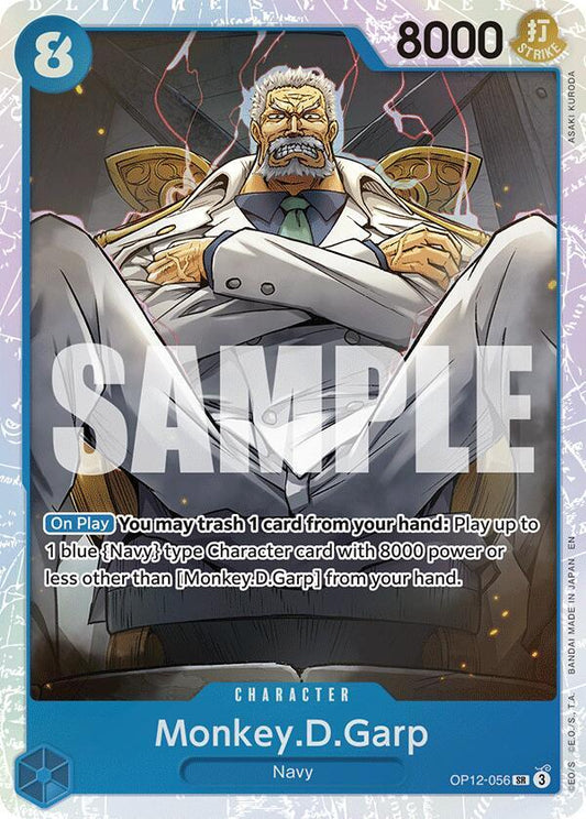 Monkey.D.Garp SR Legacy of the Master OP12-056 NM
