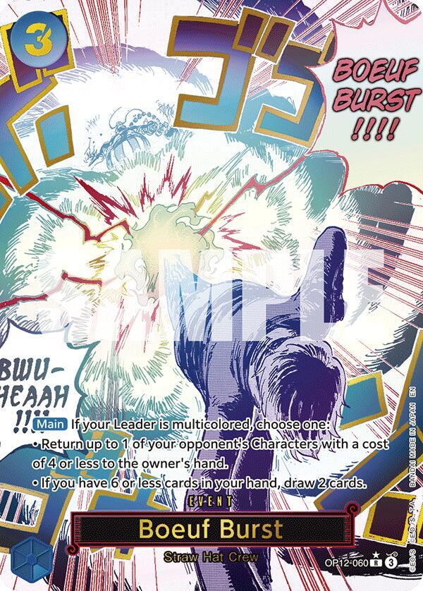 Boeuf Burst (Alternate Art) R Legacy of the Master OP12-060 NM