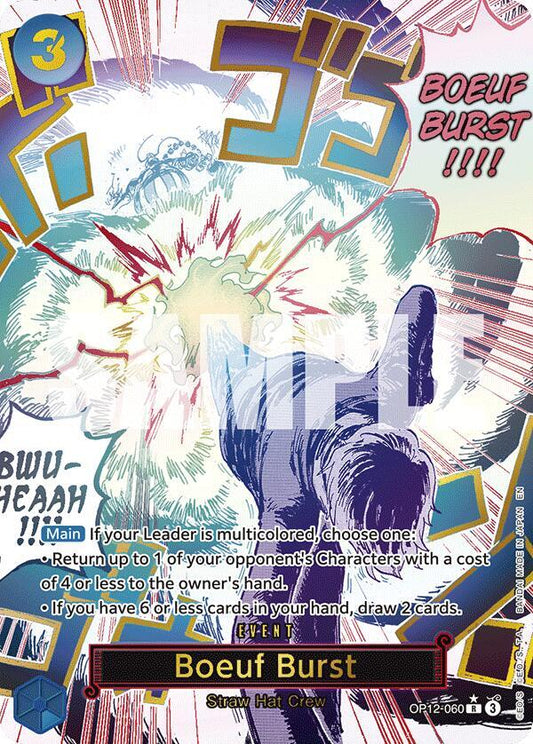 Boeuf Burst (Alternate Art) R Legacy of the Master OP12-060 NM