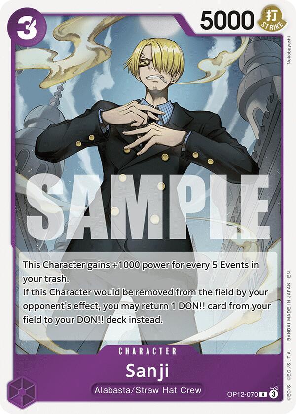 Sanji (070) R Legacy of the Master OP12-070 NM