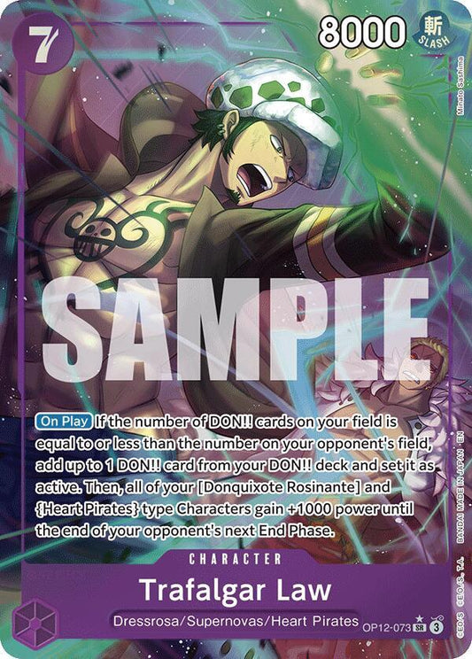 Trafalgar Law (073) (Alternate Art) SR Legacy of the Master OP12-073 NM