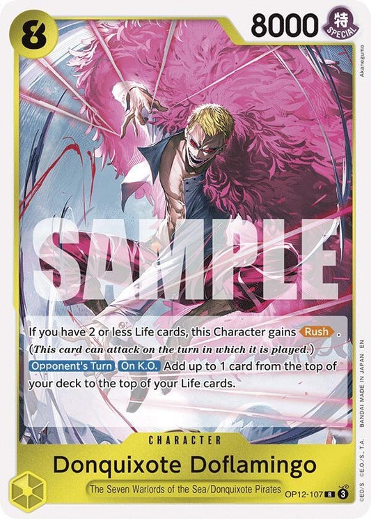 Donquixote Doflamingo R Legacy of the Master OP12-107 NM