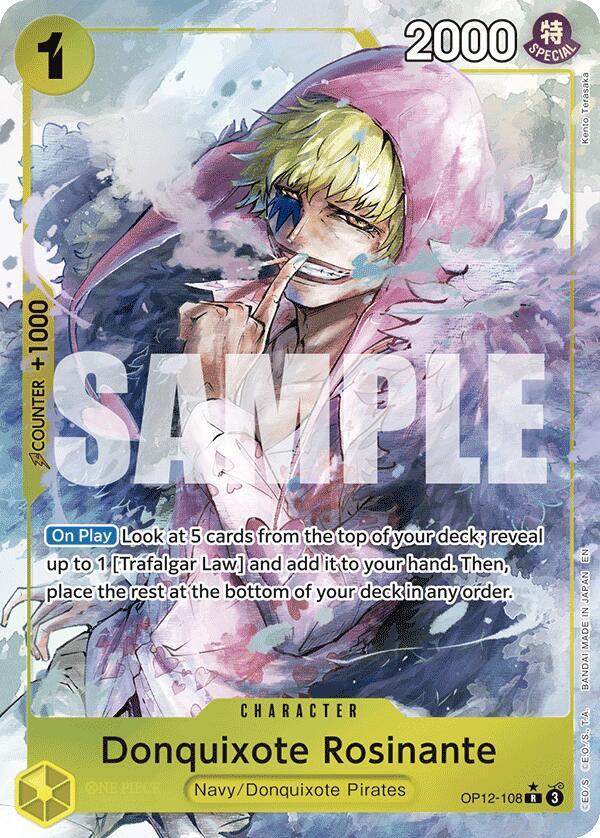 Donquixote Rosinante (108) (Alternate Art) R Legacy of the Master OP12-108 NM